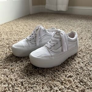 Vans Old Skool Stackform Platform Sneakers Women’s Size 6.5 Preowned